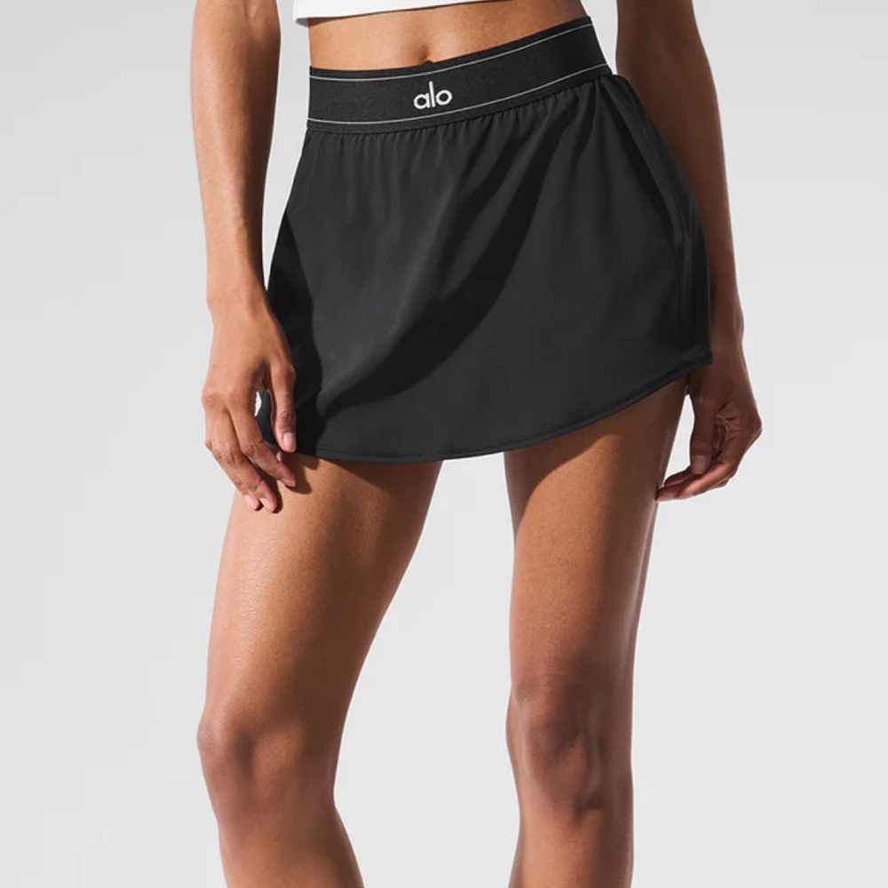 ALO Yoga Black Athletic Skirt